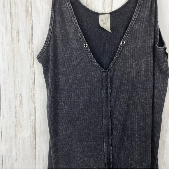 Free People We the Free gray thermal tank - Picture 2 of 5
